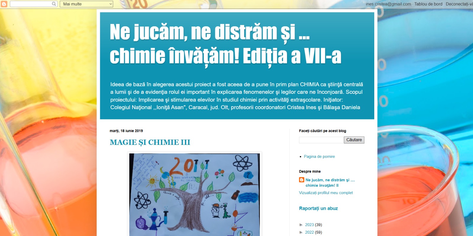 Read more about the article Concurs judetean de chimie: ,,Ne jucăm, ne distrăm și … chimie învățăm!” – ediția a X-a
